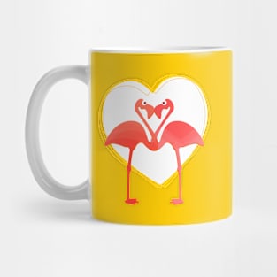 lovebirds - flamingos in love Mug